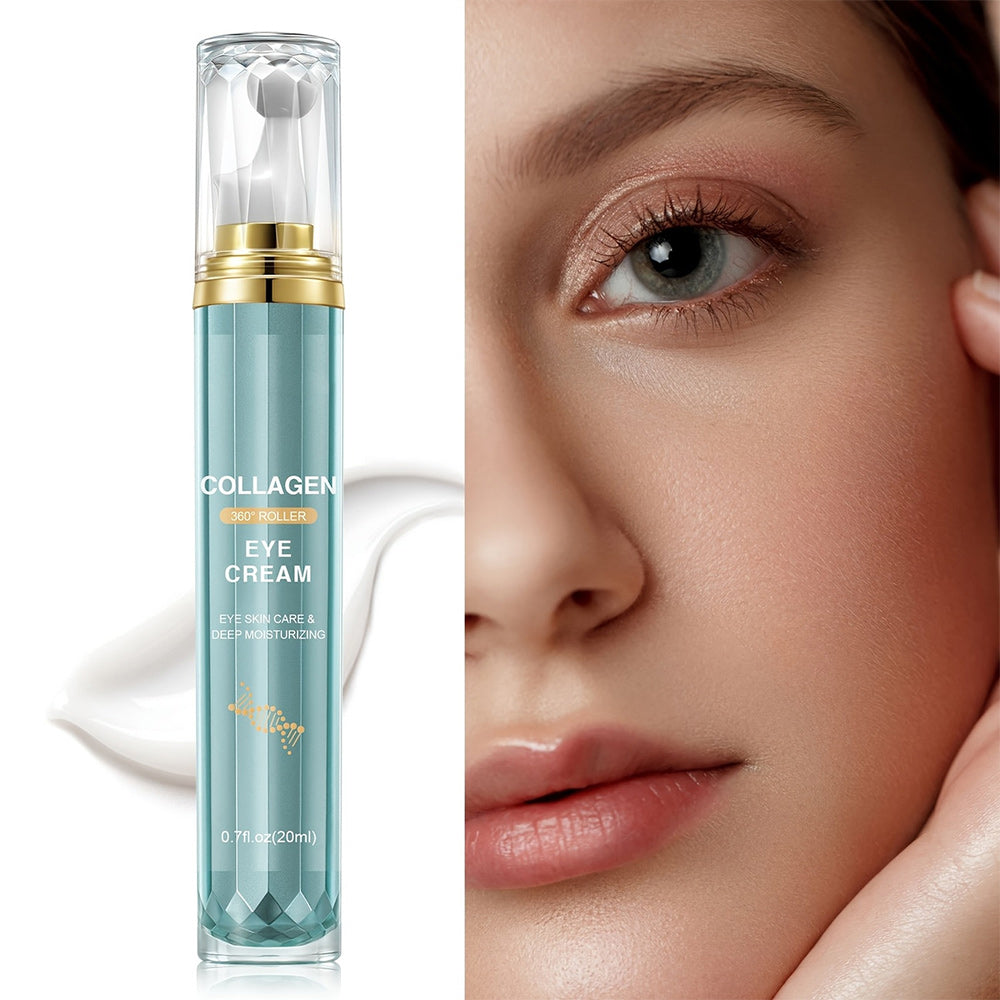 RollerbalCollagen Eye Cream -Alcohol-Free, Long-Lasting Hydration& Deep Protection,