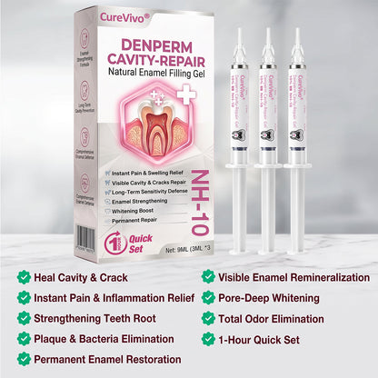 🇦🇺🦷👩‍⚕️CureViVo® DenPerm Cavity-Repair Natural Enamel Filling Gel👍