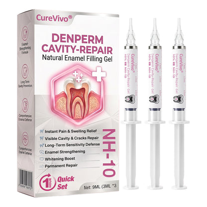 🇦🇺🦷👩‍⚕️CureViVo® DenPerm Cavity-Repair Natural Enamel Filling Gel👍