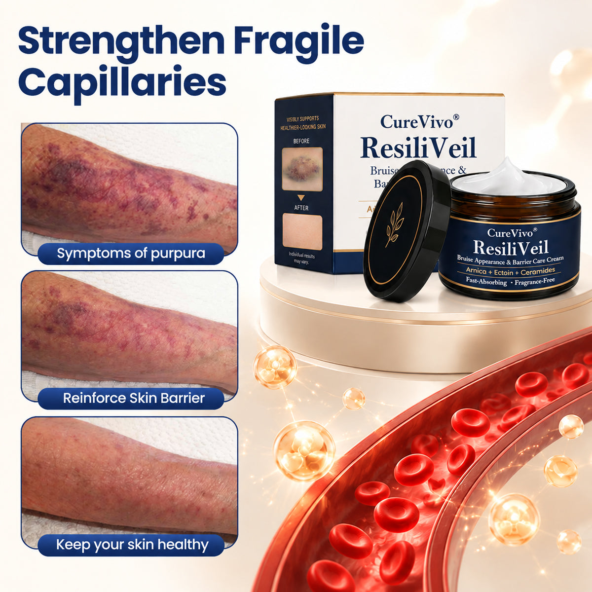 CureVivo® ResiliVeil Bruise Appearance Barrier Care Cream🔥👍
