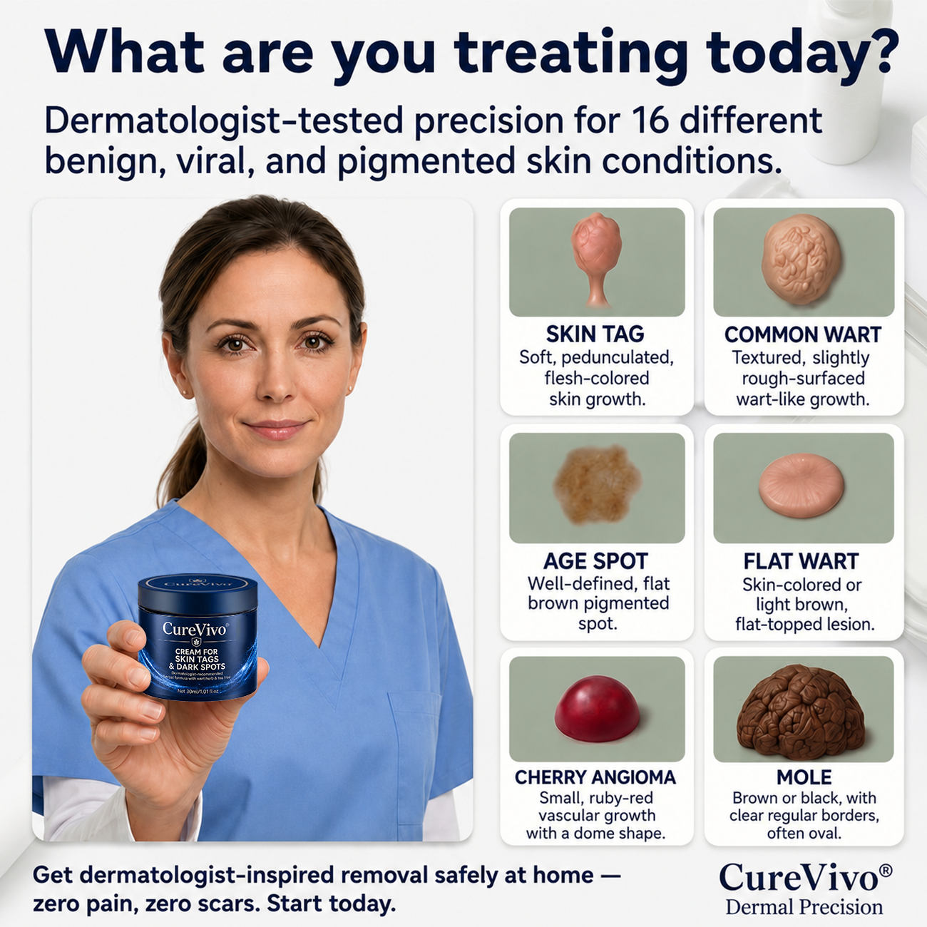 👍𝗖𝘂𝗿𝗲𝗩𝗶𝘃𝗼® 𝟕-𝐃𝐚𝐲 𝐒𝐤𝐢𝐧 𝐓𝐚𝐠 & 𝐒𝐩𝐨𝐭 𝐑𝐞𝐦𝐨𝐯𝐚𝐥 𝐂𝐫𝐞𝐚𝐦 (𝐏𝐚𝐢𝐧𝐥𝐞𝐬𝐬 𝐅𝐨𝐫𝐦𝐮𝐥𝐚 – 𝐍𝐨 𝐒𝐜𝐚𝐫𝐬)